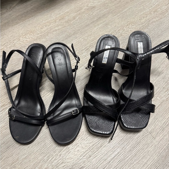 Primark Black Strappy Heels - Picture 1 of 7